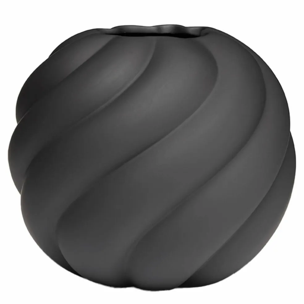 Vase Twist Ball 12 cm, sand
