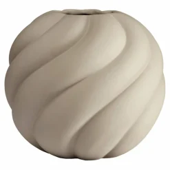 Vase Twist Ball 12 cm, svart
