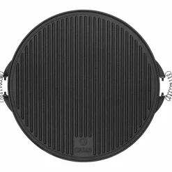 Vendbar grillplate for bålpanne/fyrfat 60