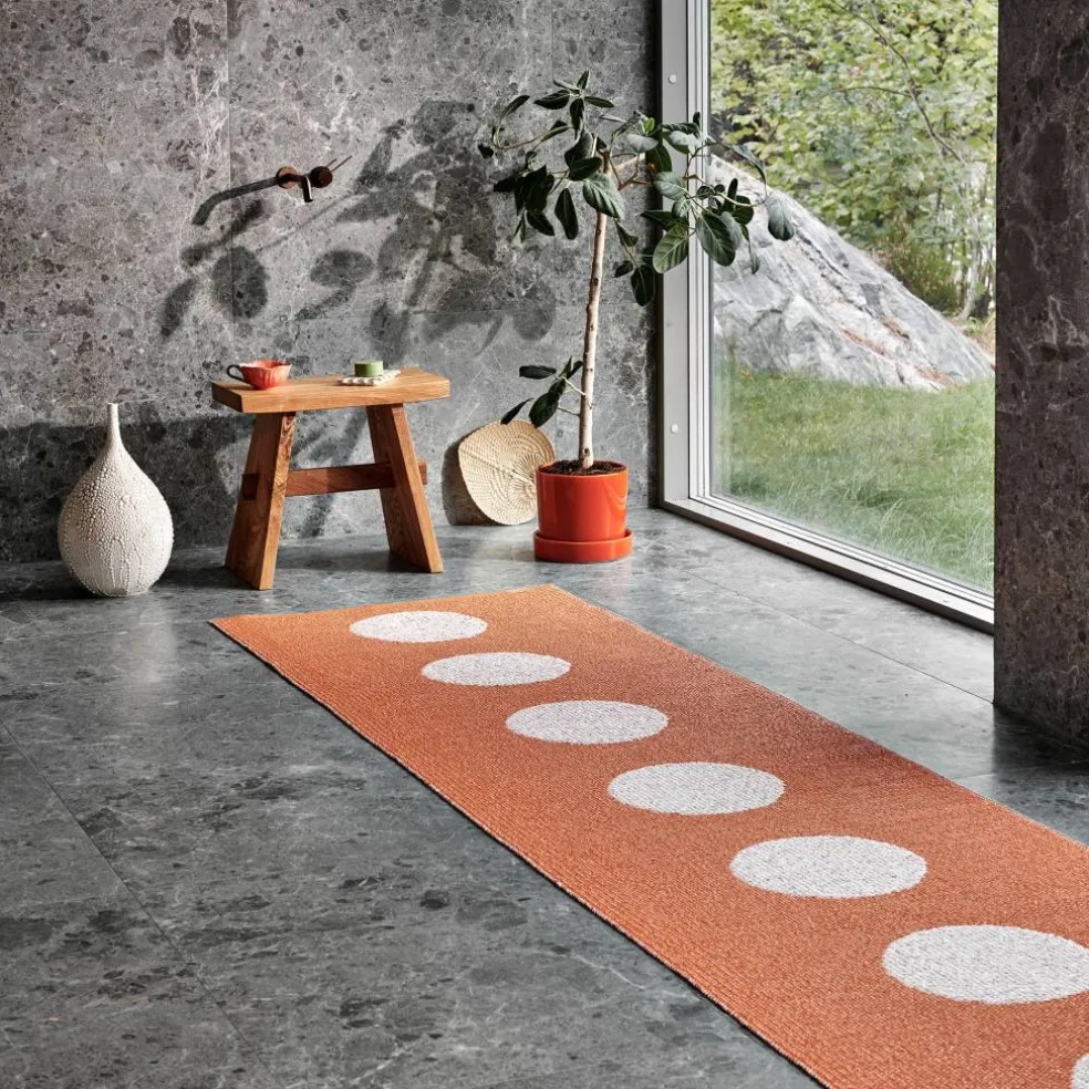 Vera Pop teppe 70 × 360 cm, orange/pink