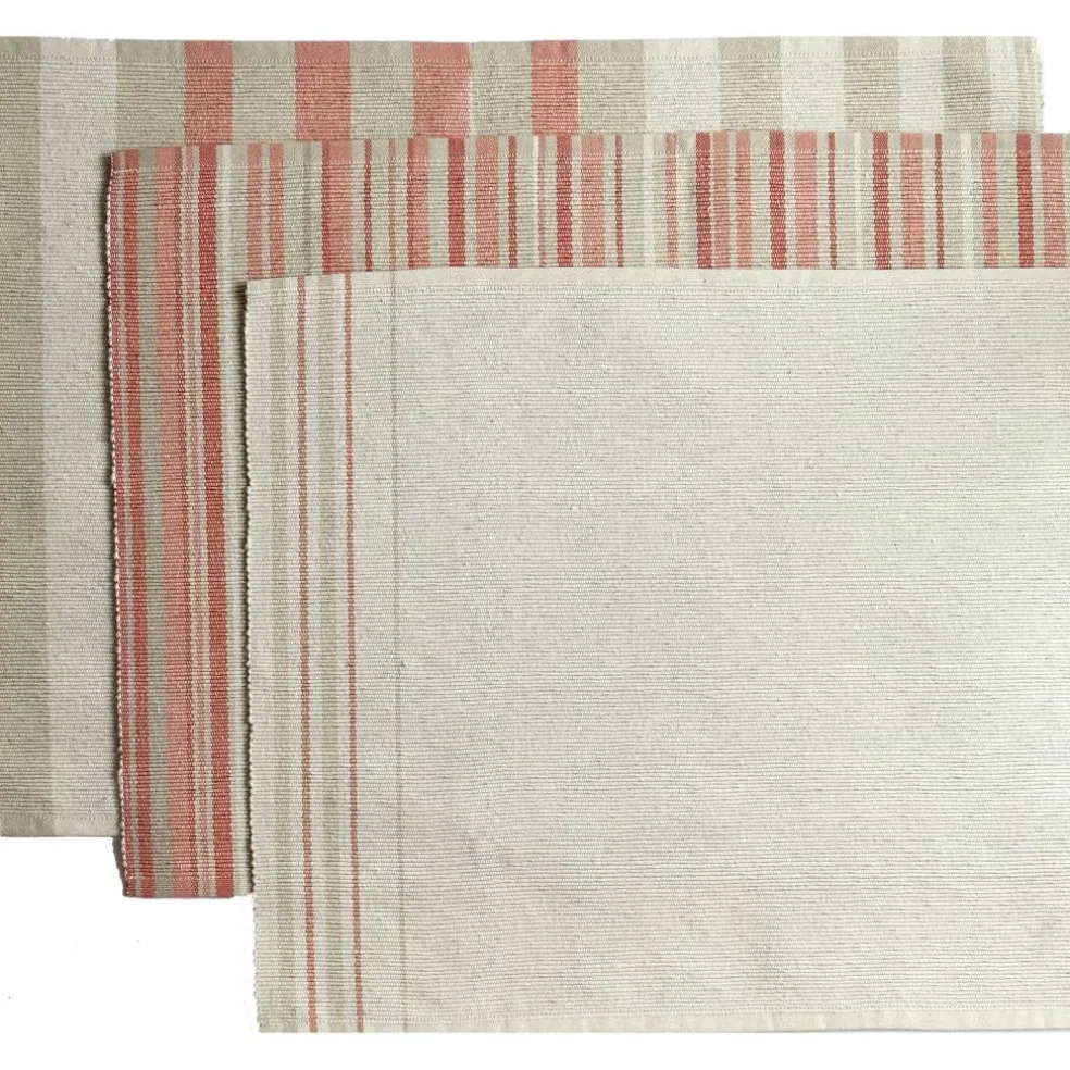 Vibeke Klint bordbrikke 33 x 48 cm, tynne linjer, rød