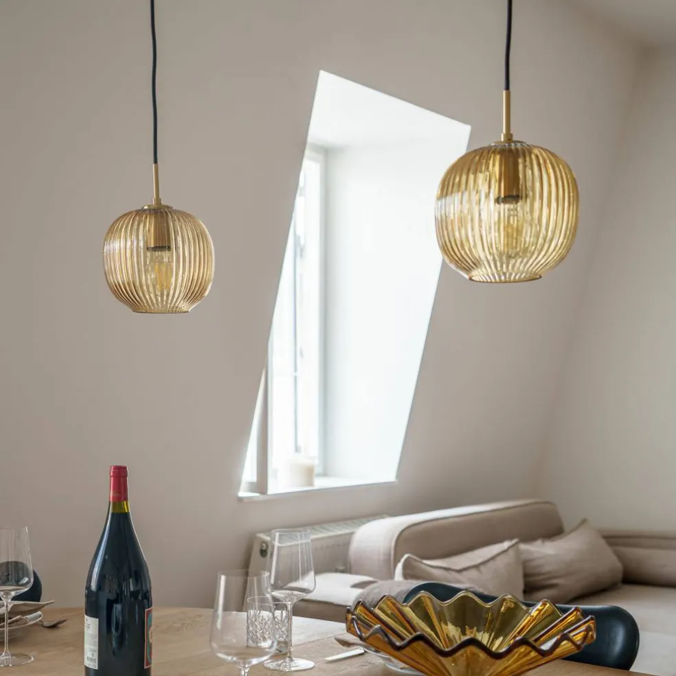 Vibra taklampe 26 cm, amber