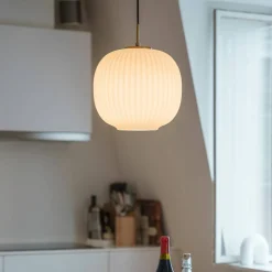 Vibra taklampe 18 cm, opal