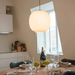 Vibra taklampe 18 cm, opal