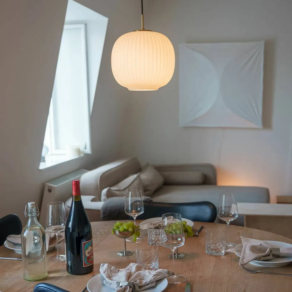 Vibra taklampe 35 cm, opal