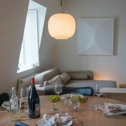 Vibra taklampe 26 cm, opal