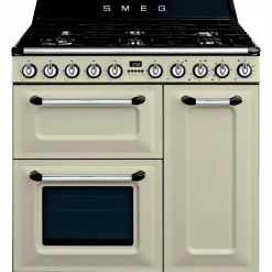 Victoria Gasskomfyr 90 cm med 3 Ovner, Creme