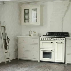 Victoria Gasskomfyr 90 cm med 3 Ovner, Creme