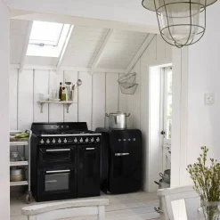 Victoria Gasskomfyr 90 cm med 3 Ovner, Svart