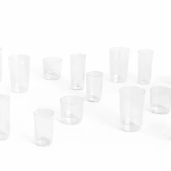 Vinklet glass 4 stk (medium), klart