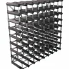 Vinstativ Påbyggingsbart 42 flasker Black Ash