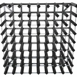 Vinstativ Påbyggingsbart 42 flasker Black Ash