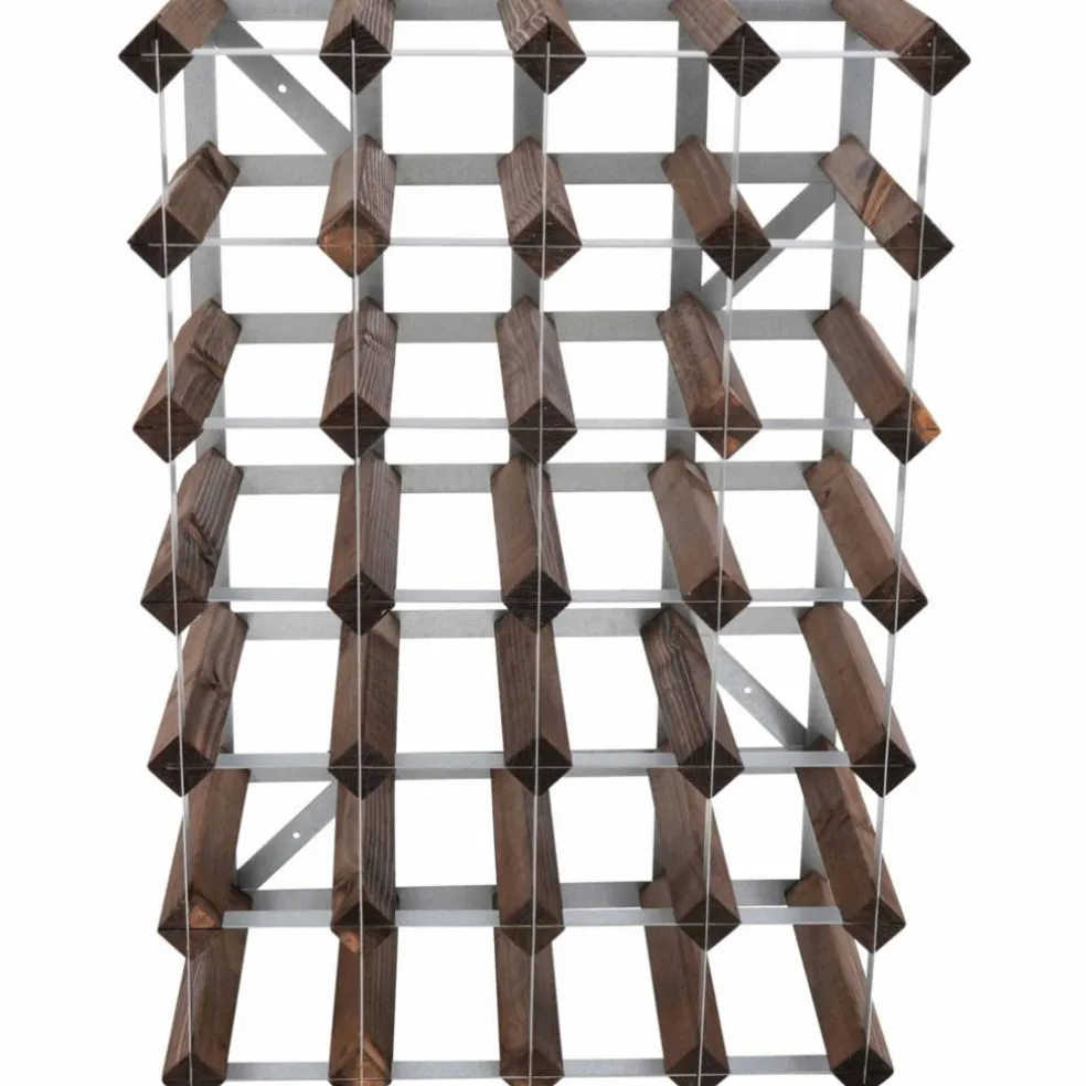 Vinstativ Påbyggingsbart 30 Flasker Black Ash