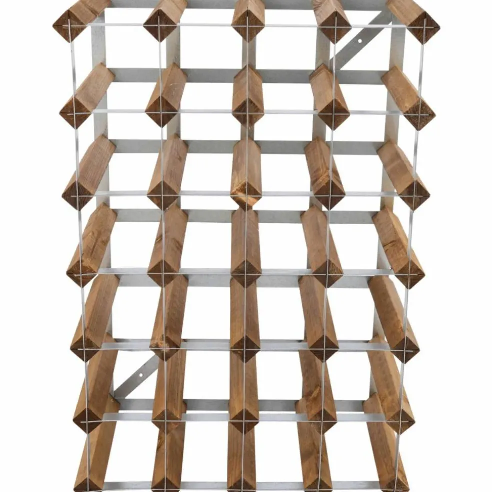 Vinstativ Påbyggingsbart 42 Flasker Light Oak