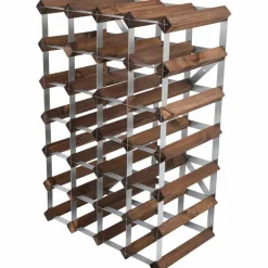 Vinstativ Påbyggingsbart 30 flasker Light Oak
