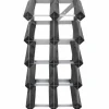 Vinstativ Påbyggingsbart 15 flasker Black Ash