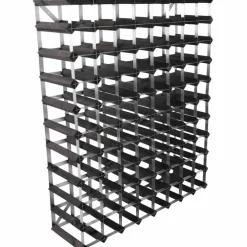 Vinstativ Påbyggingsbart 15 flasker Black Ash