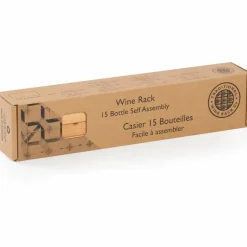 Vinstativ Påbyggingsbart 15 flasker Dark oak