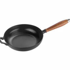 Vintage Stekepanne med trehåndtak 24 cm
