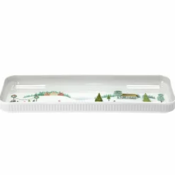 Vinter Plissé fat rektangulært, 36 x 12 cm