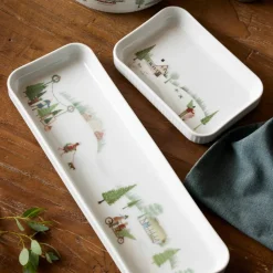Vinter Plissé fat rektangulært, 36 x 12 cm