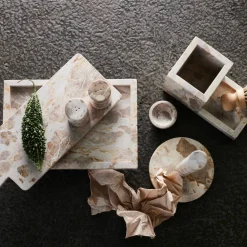 Vita tapasbrett, seashell