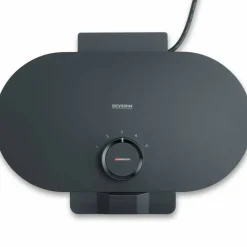 WA 2118 dobbelt vaffeljern, svart