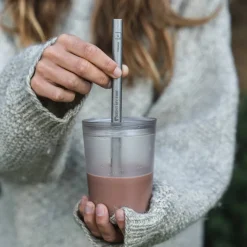 WideStraw sugerør 4-pakning, titan