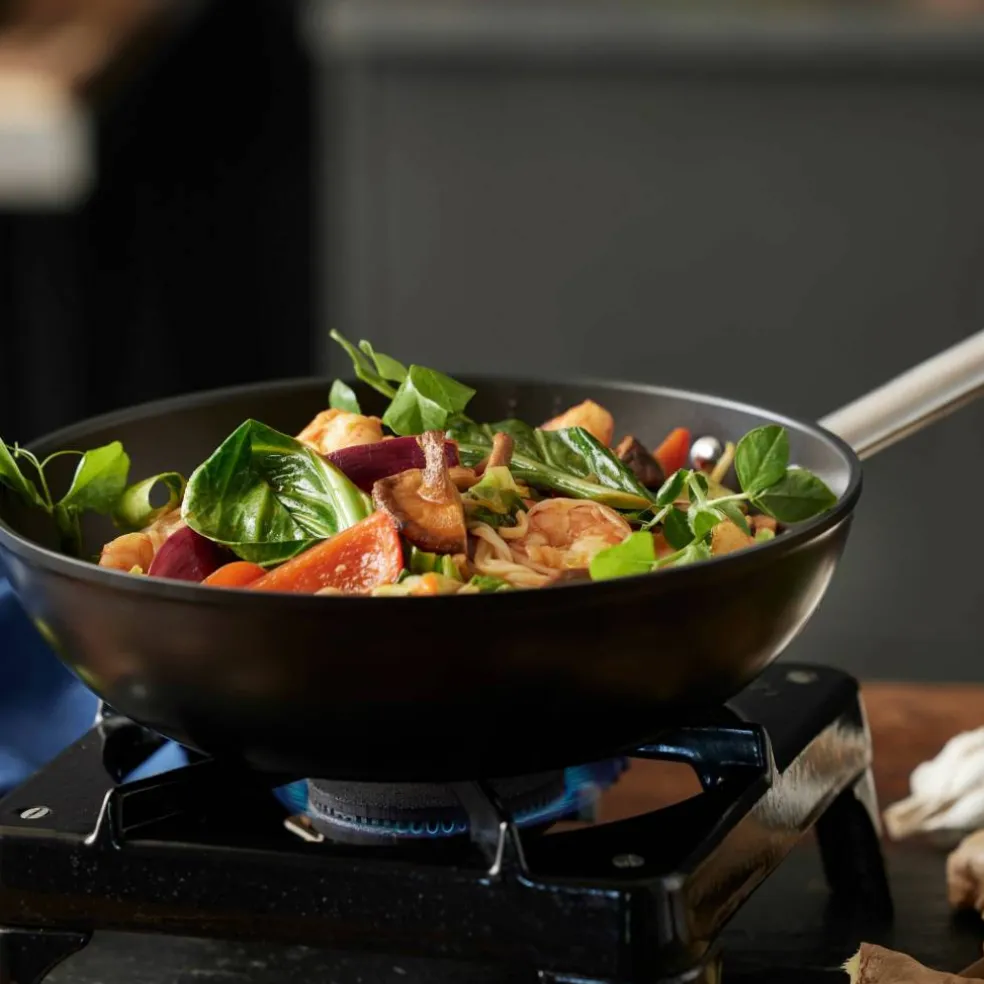 Wok 28 cm, aluminium
