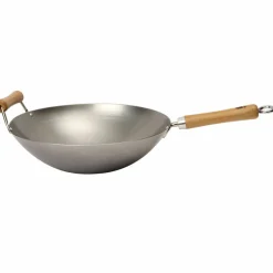 Wok i kullstål 36 cm.