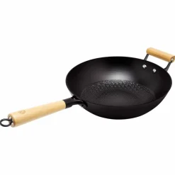 Wok lettvekts støpejern 30 cm