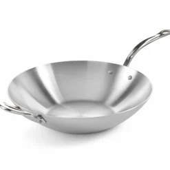 Wokpanne 32 cm, rustfritt stål