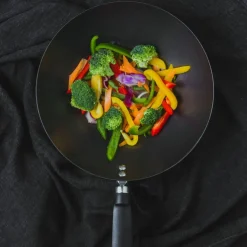 Wokpanne 30 cm, svart