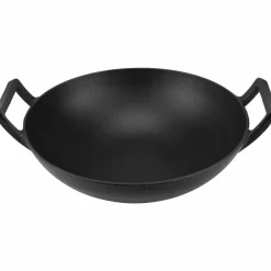 Wokpanne i støpejern 36 cm