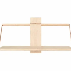Wood Wall Shelf 60 x 25 x 32 cm Large Oak