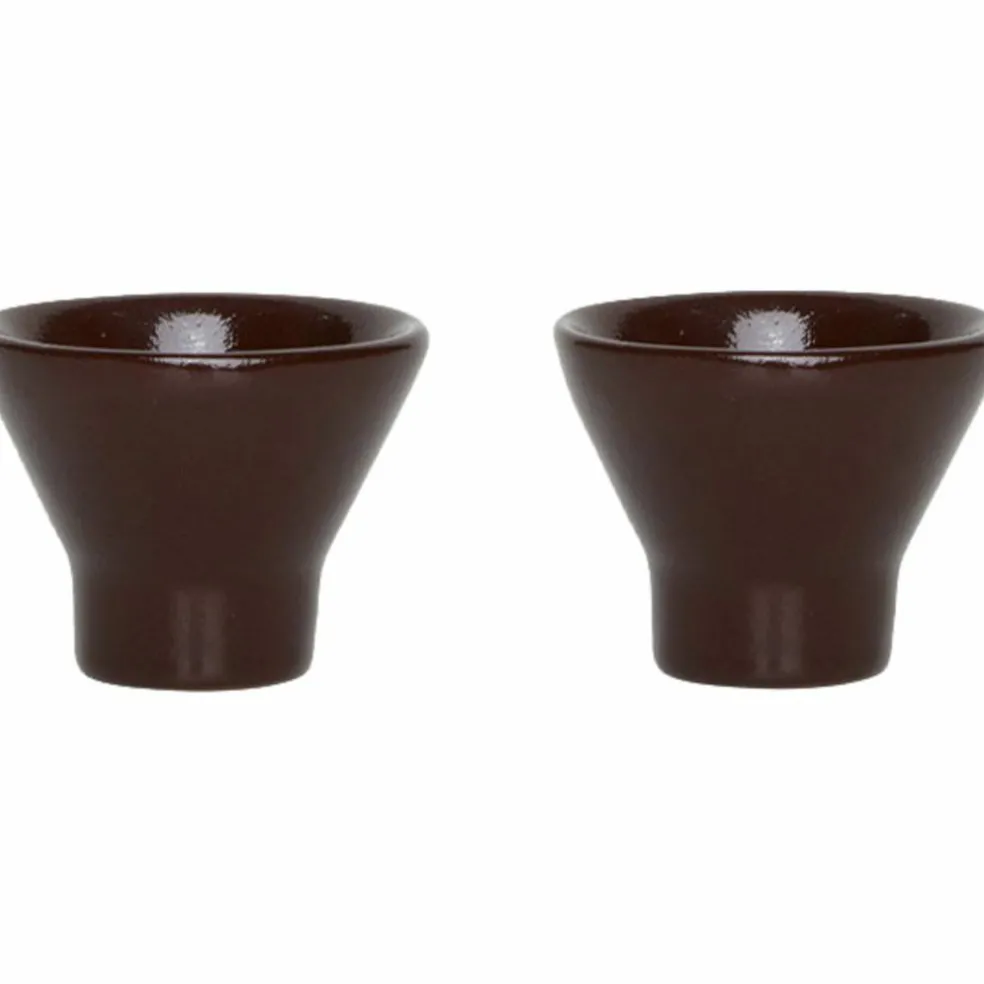 Yuka eggeglass 2-pack, terrakotta