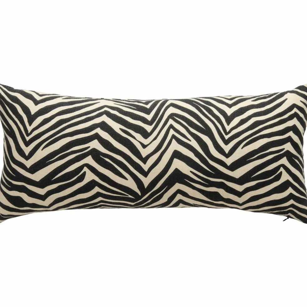 Zebra pute 30 x 70 cm, hvit/svart