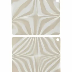 Zebura kuvertbrikke, clay/hvit, 2 stk
