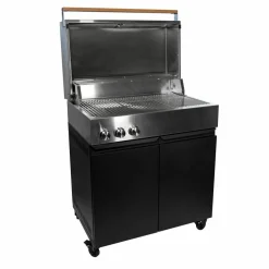 Z gassgrill, rustfritt stål/svart